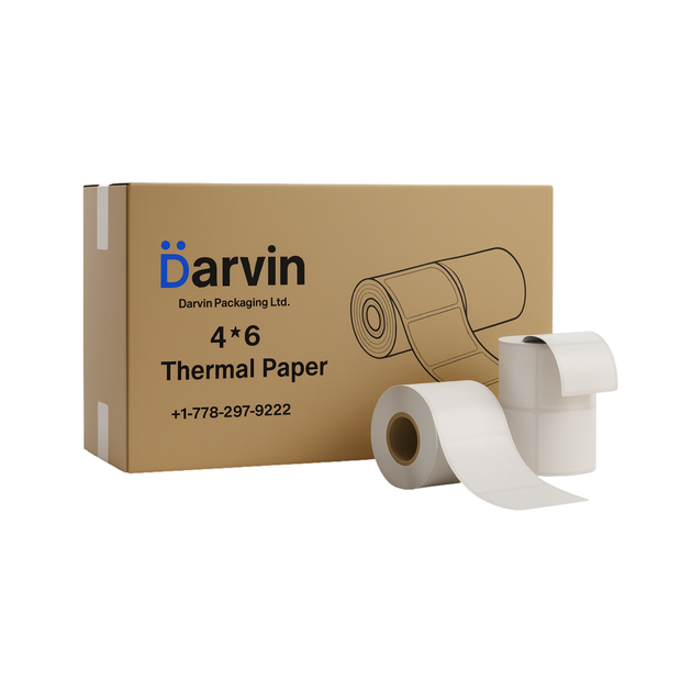 Darvin Packaging Ltd Adhesive Thermal Paper Roll